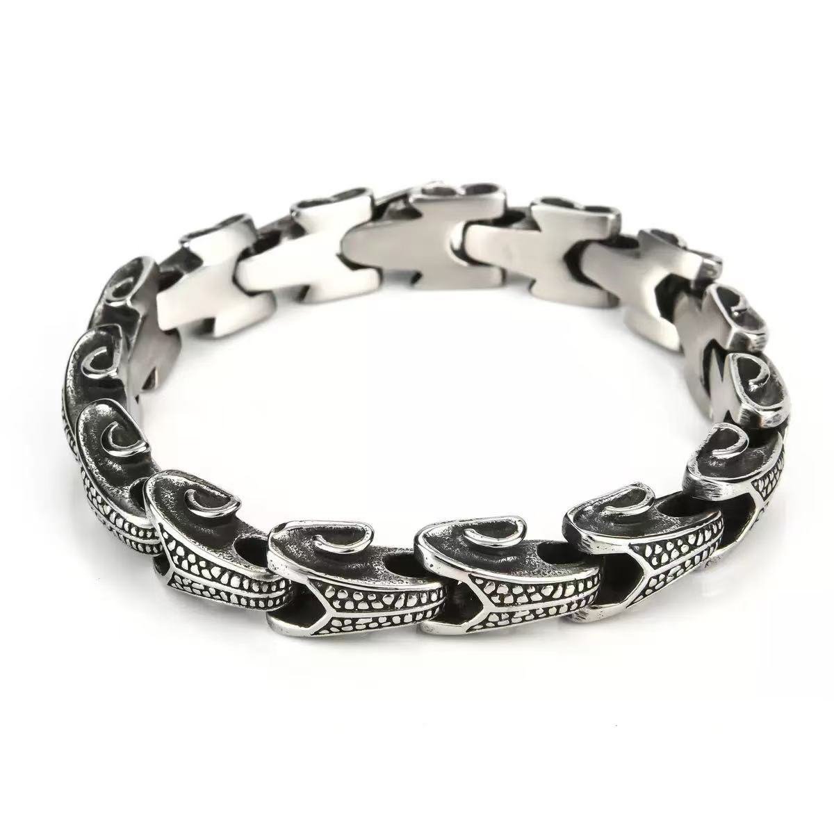 Punk Style Men's Retro Dragon Bone Bracelet for Men - Image 5